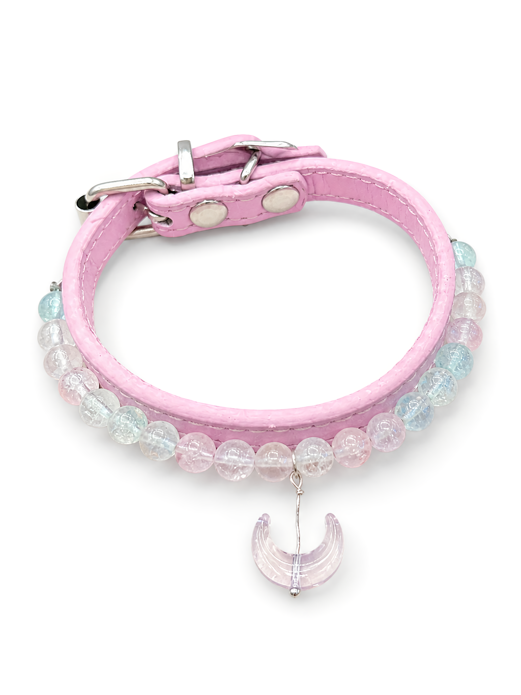 KINLUME Moonlit Rose handmade pet collar product view