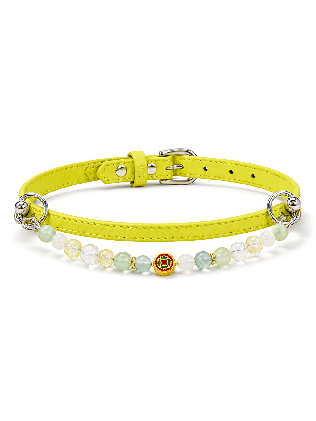 KINLUME Lime Sorbet handmade pet collar product view
