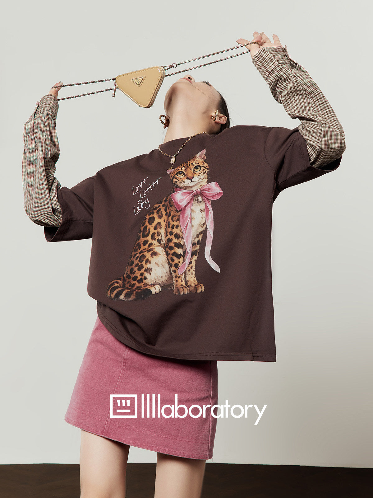 Leopard Cat Graphic Tee & Skirt — product image 7: 主图_06