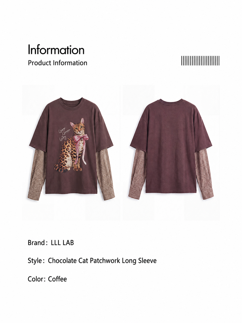 Leopard Cat Graphic Tee & Skirt — product image 9: A01