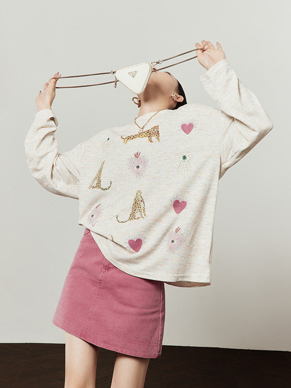 Secret Heart Pink Tee & Skirt — product image 4: 主图_03