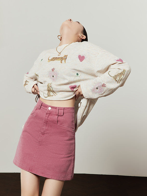 Secret Heart Pink Tee & Skirt — product image 5: 主图_04