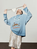 Pearl Leopard Blue Tee & Skirt — product image 1: SKU 属性图_01