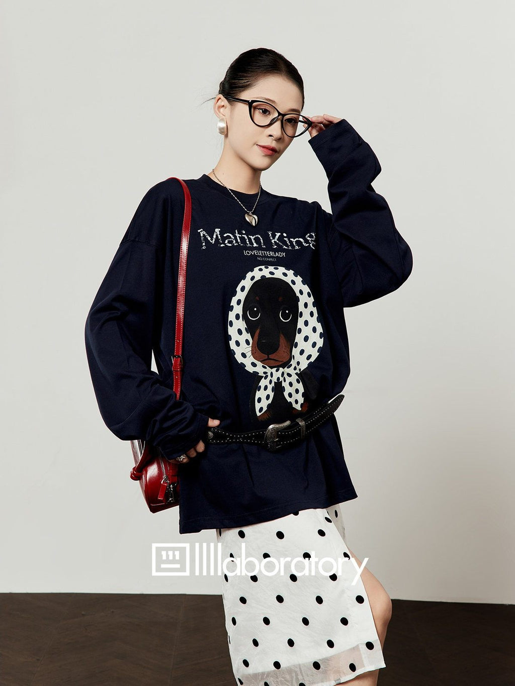 French Morning Navy Tee & Skirt — product image 4: 主图_04