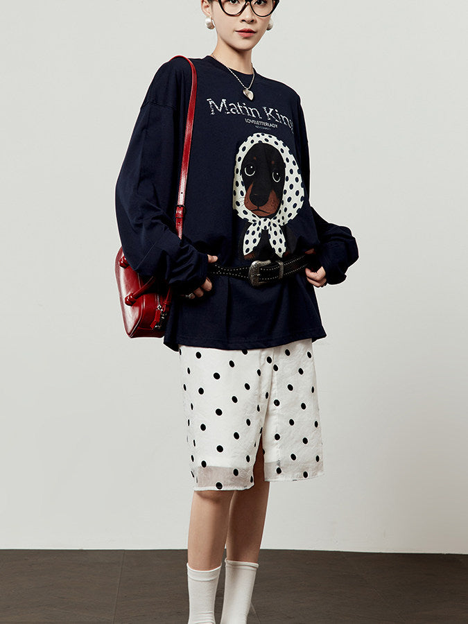 French Morning Navy Tee & Skirt — product image 5: 主图_05