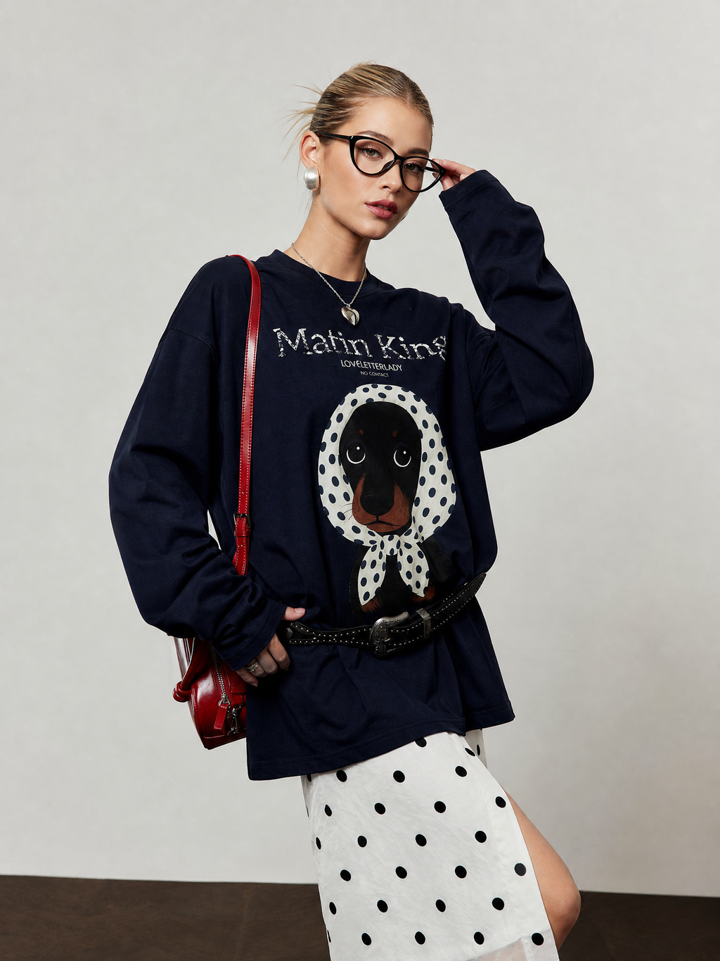 French Morning Navy Tee & Skirt — product image 6: A01