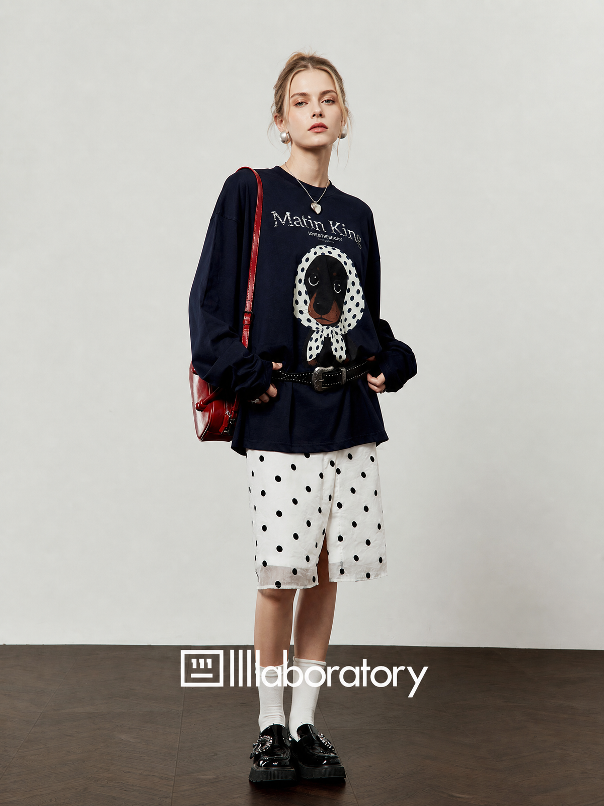 French Morning Navy Tee & Skirt — product image 7: A02