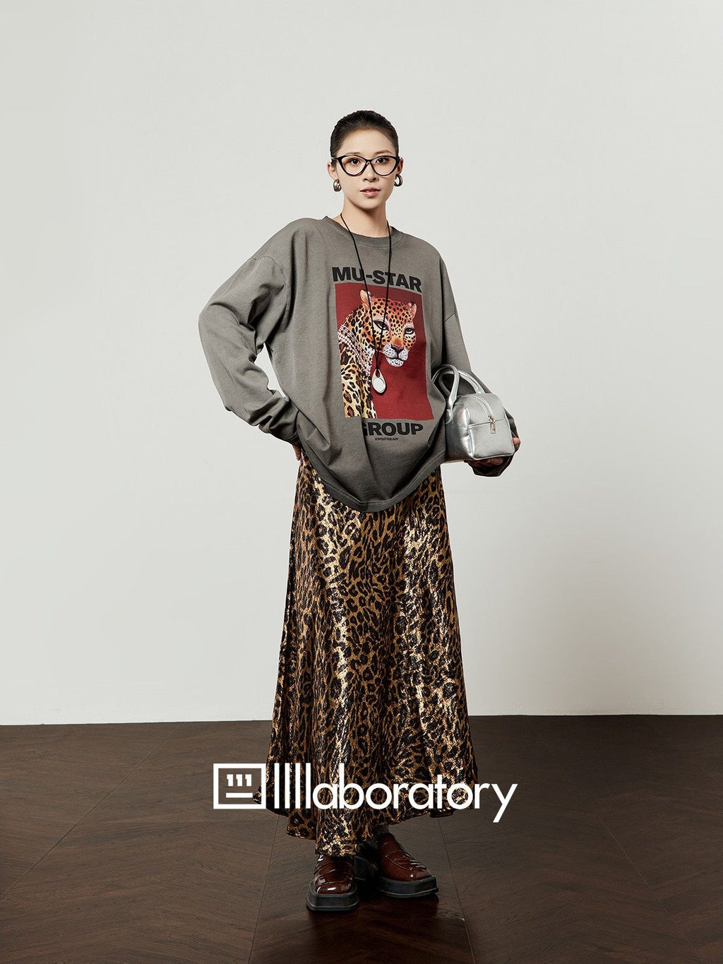 Diamond Leopard Heart Long-Sleeve Tee — product image 7: 主图_05