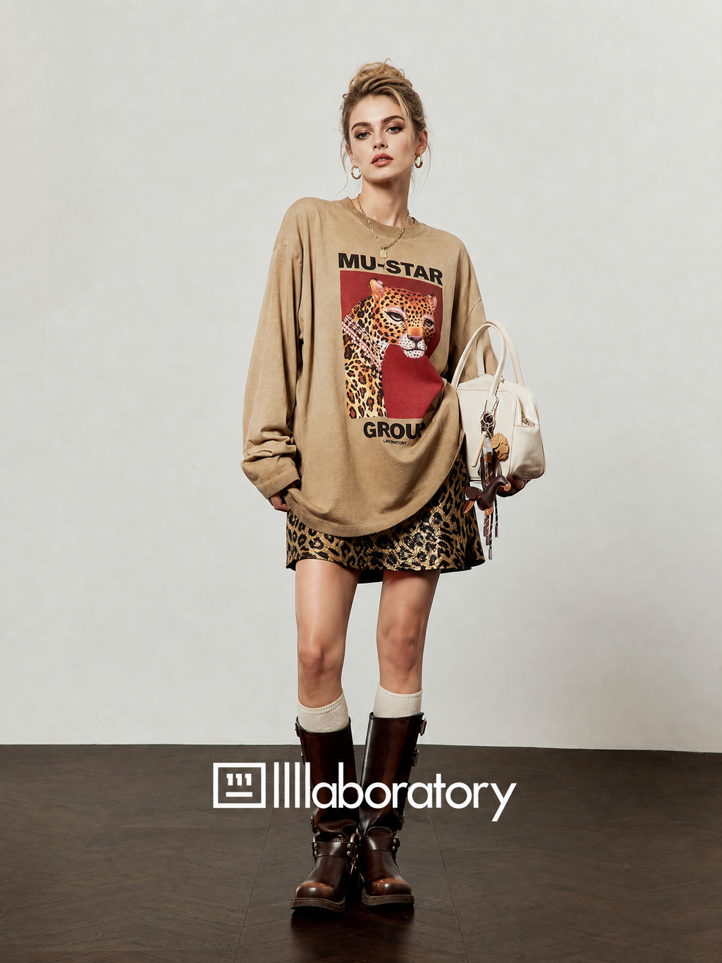 Diamond Leopard Heart Long-Sleeve Tee — product image 10: A03