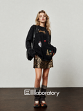 Leopard Garden Black Tee & Skirt — product image 10: A02