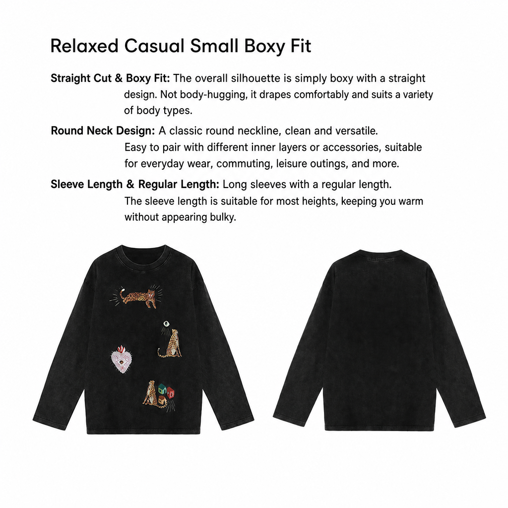 Leopard Garden Black Tee & Skirt — product image 12: A04