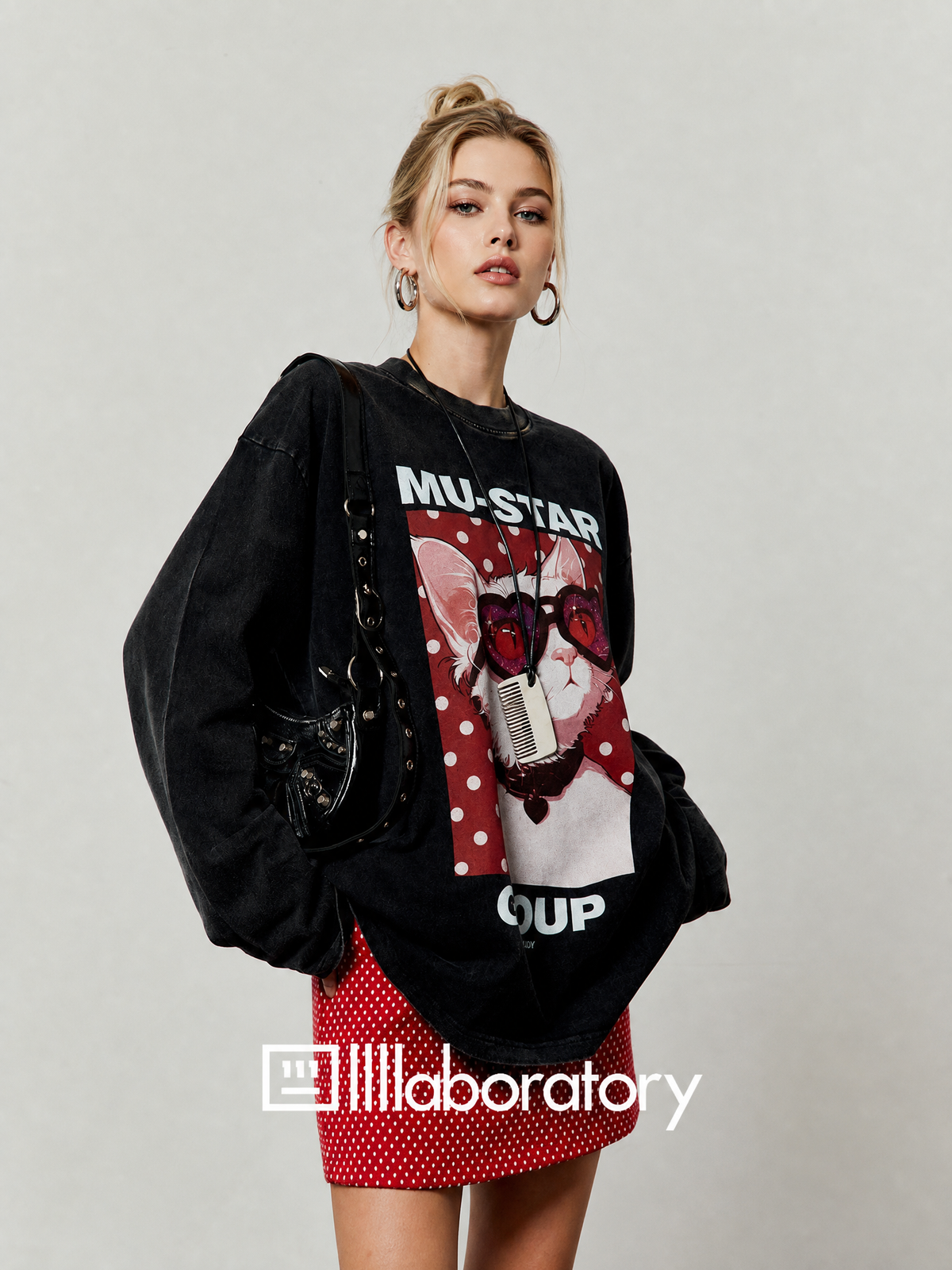 Cool Cat Diary Tee & Skirt — product image 3: A08