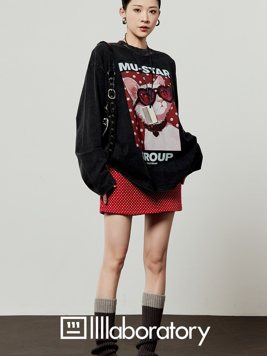 Cool Cat Diary Tee & Skirt — product image 9: 主图_05