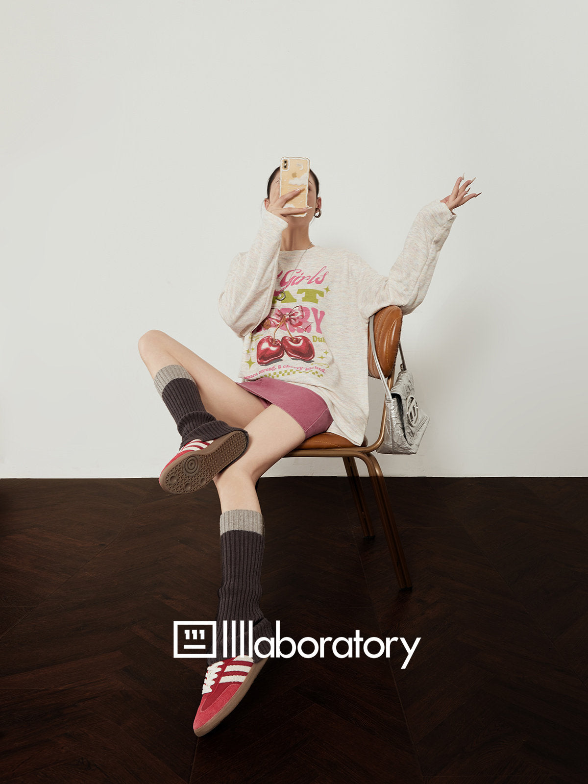 Cherry Pictorial Pink Tee & Skirt — product image 8: 主图_04