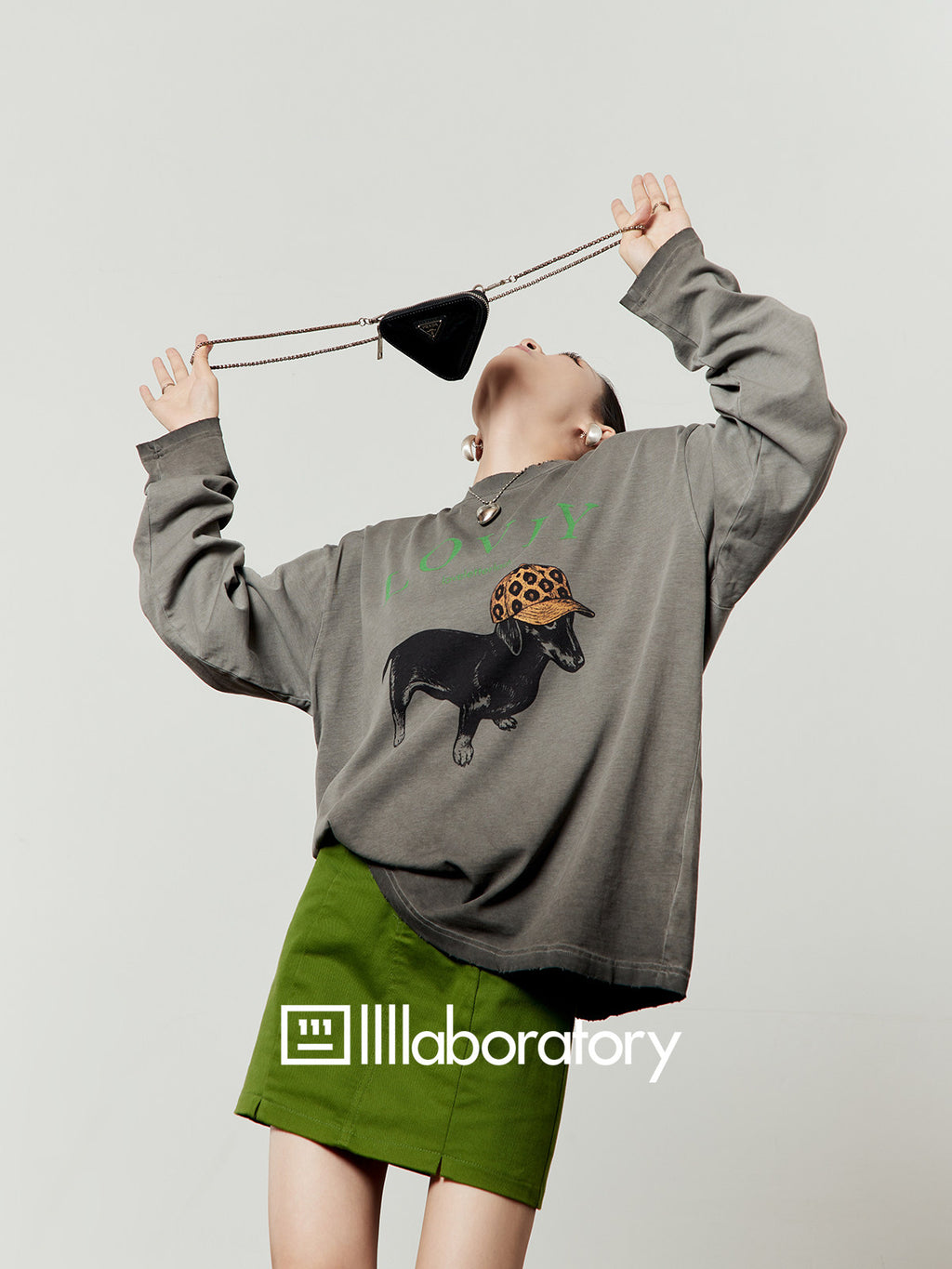 Hooded Pup Gray Tee & Skirt — product image 12: 描述图_20