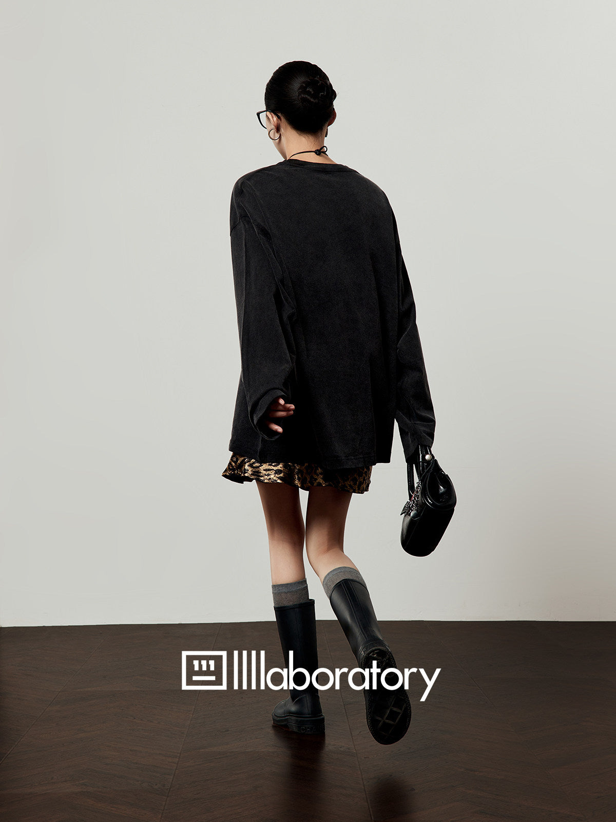 Leopard Butterfly Black Tee — product image 12: 描述图_24